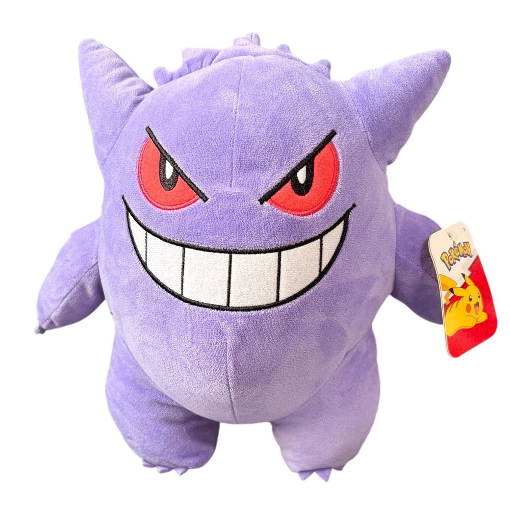 Pokemon Gengar Plush Jazwares Purple‎ Ghost Type Stuffed Animal Toy PKW2387 NWT